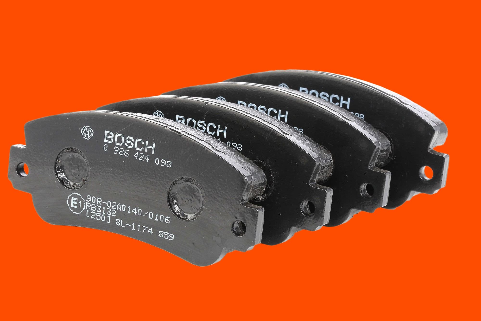 BOSCH Jeu de plaquettes de frein 0 986 424 098 Kit de plaquettes de frein, frein à disque,Plaquettes de frein FIAT,SEAT,LANCIA,Panda Schrägheck (141_)
