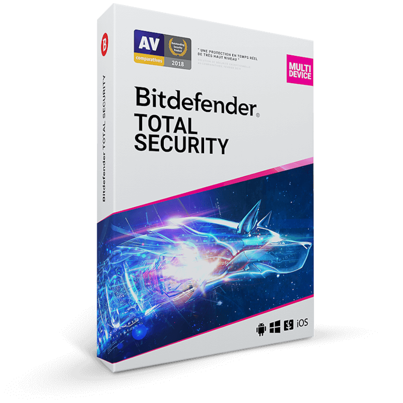 Bitdefender Total Security 2026 | 3 Appareils | 2 Ans | Téléchargement