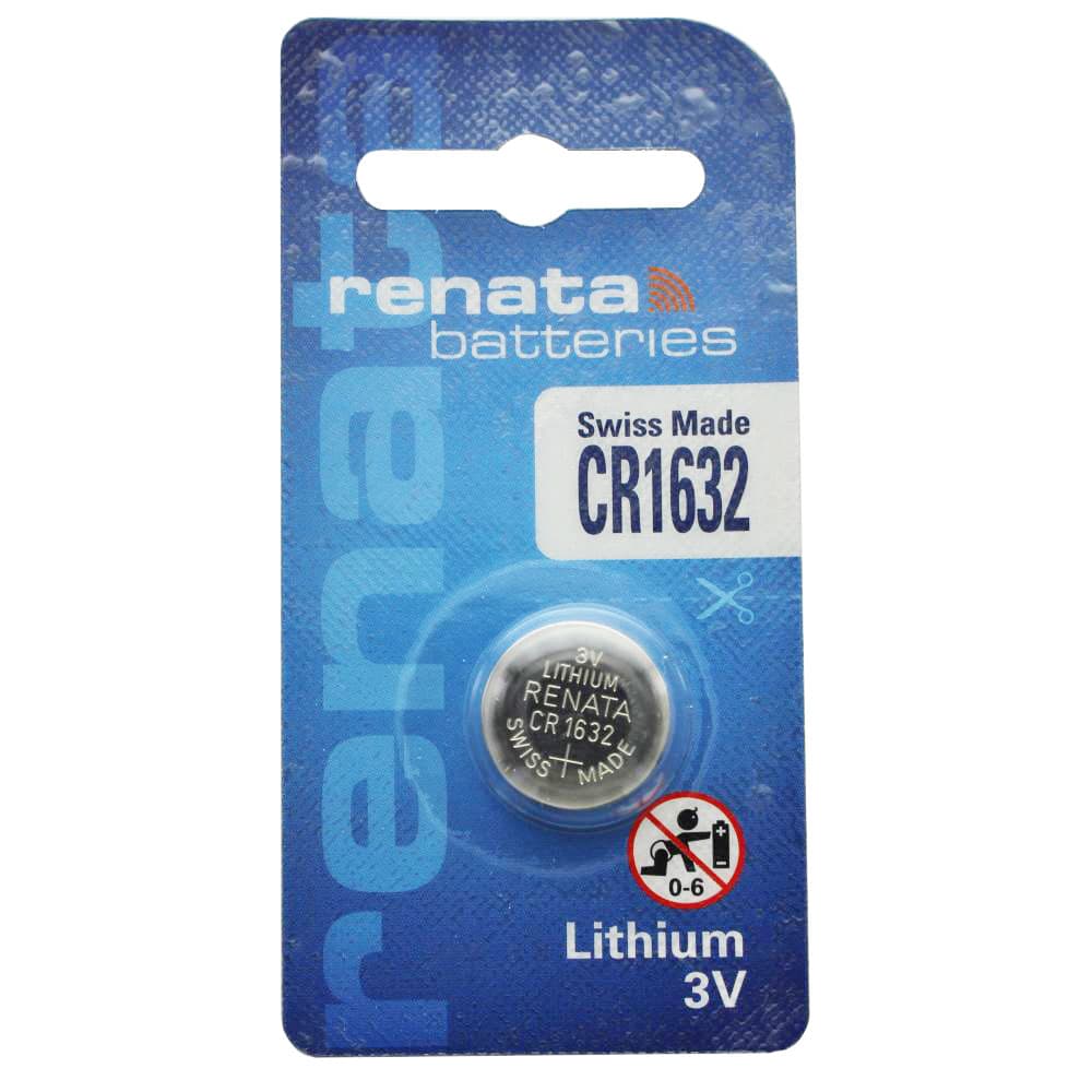 Pile au lithium Renata CR1632 3 volts 137mAh CEI CR1632, batterie pour Garmin vivofit 3