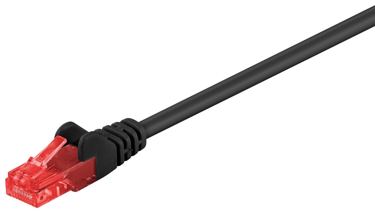 Câble patch Goobay CAT 6, U/UTP, noir